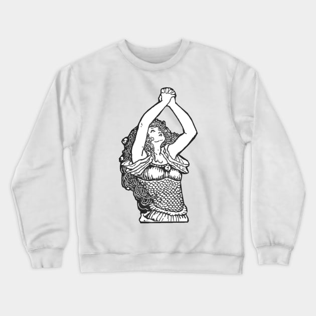 With arms raised woman crying Crewneck Sweatshirt by Marccelus